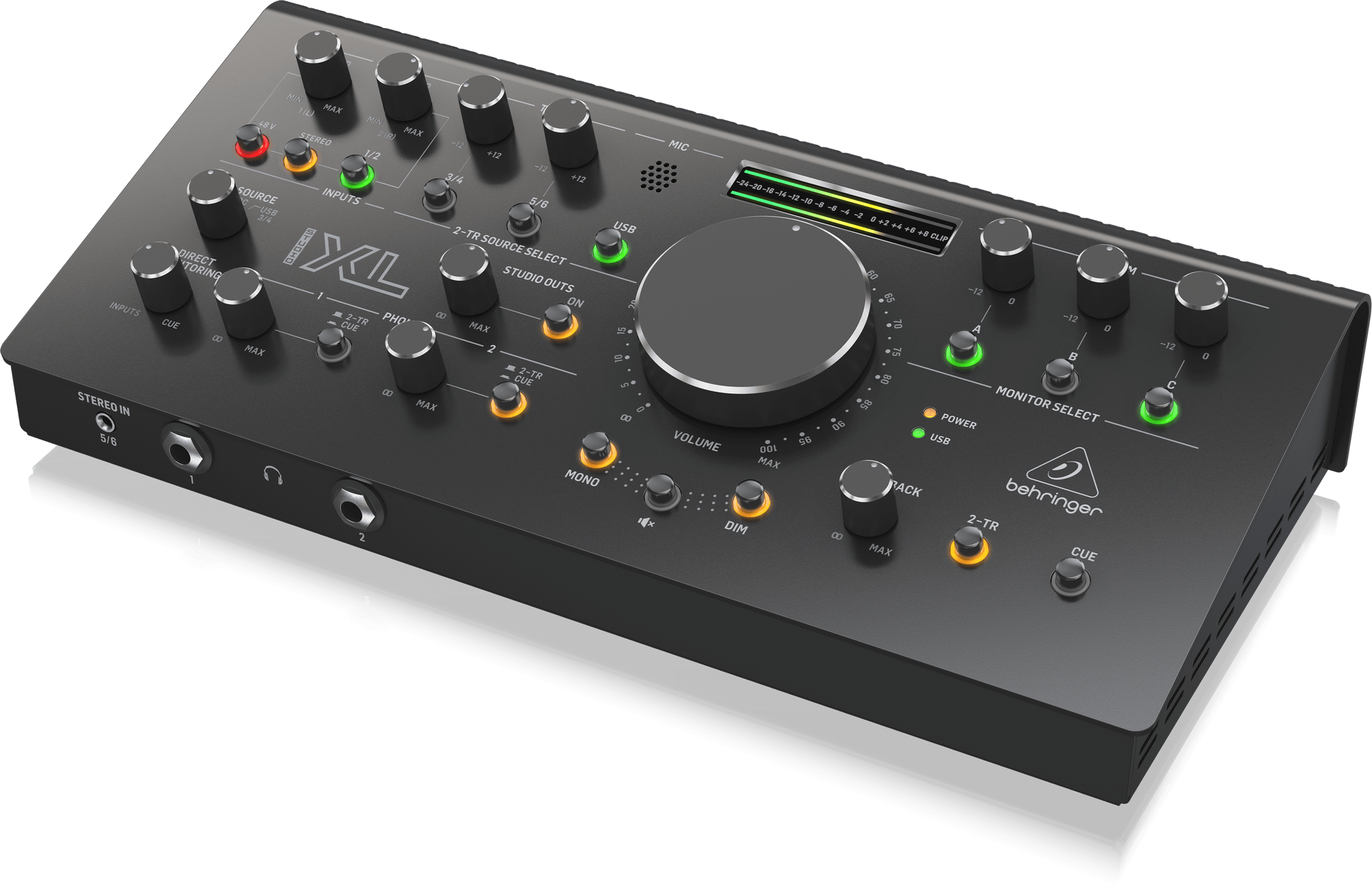 Behringer Studio XL High-End Studio Control and Communication Center with Midas Preamps, 192 kHz 2x4 USB Audio Interface and VCA Stereo Tracking