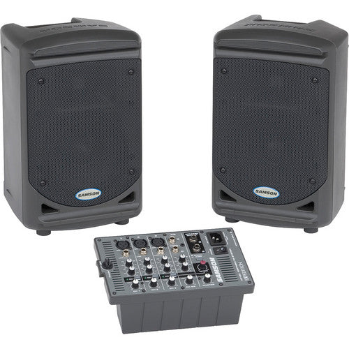 Samson Expedition XP150 150W 2-Way Compact, All-In-One 5-channel Portable PA System - Set