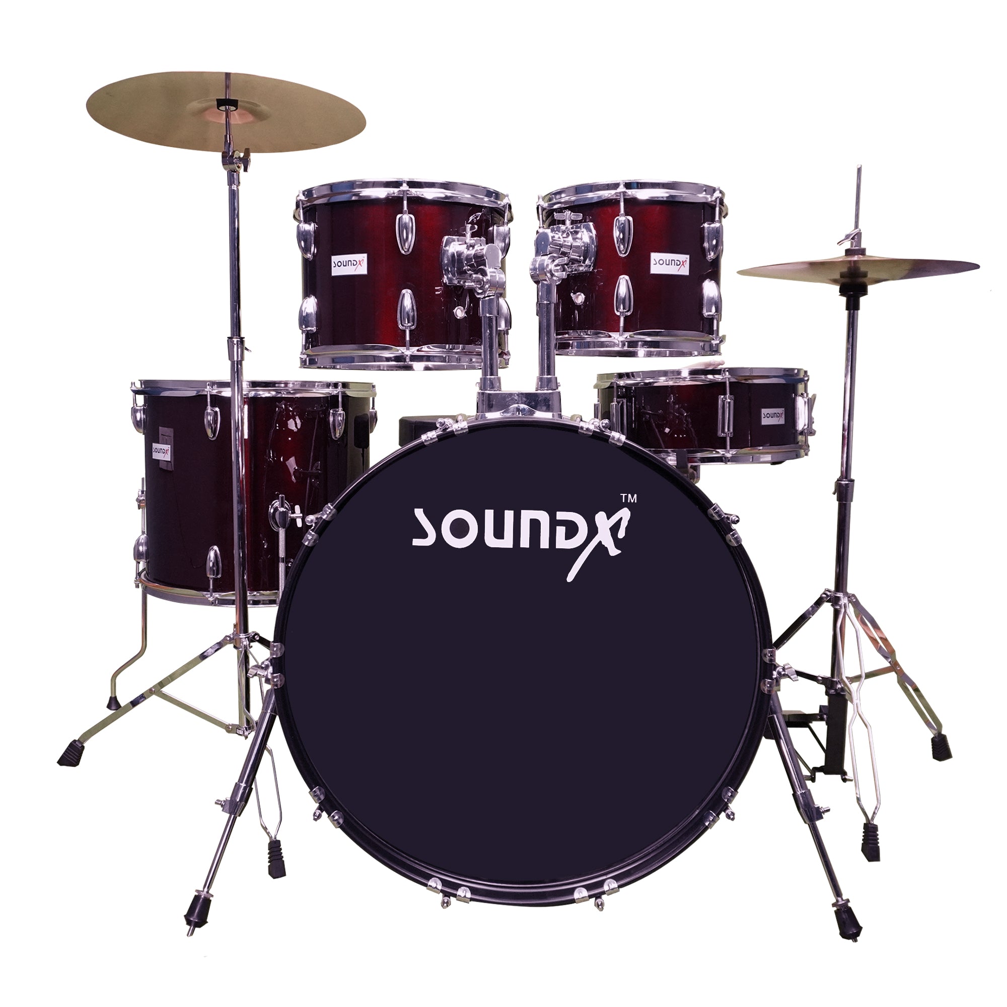 SoundX SX100 5-Piece Drum Kit – Set