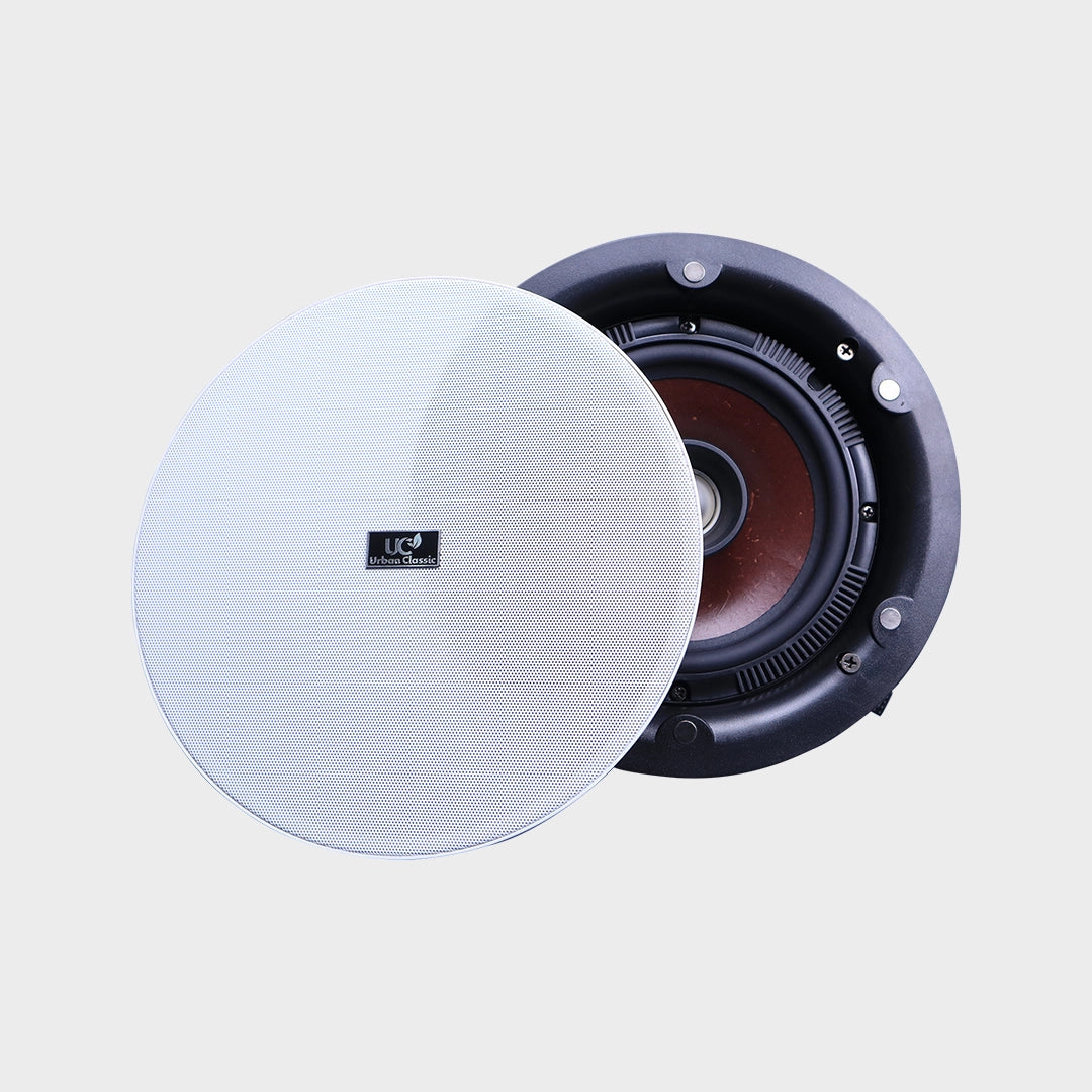 Urban Classic THX 608 6-Inch Full Range Ceiling Speaker with 100W Output for High-Performance Audio and Dolby Atmos Ceiling Installations in Home and Commercial Spaces