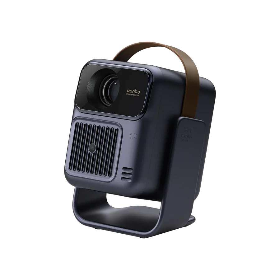 Wanbo Togo Pro Portable Smart Projector – Native 1080p, Google TV , Auto Focus/Keystone ,360° Gimbal with Leather Handle