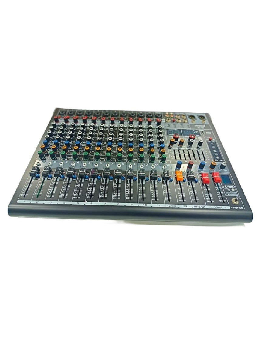SoundX SG-122 Audio Mixer 12Ch ,12Mic,4Eq,2Aux Including Fx,Fx To Aux ,99Dsp