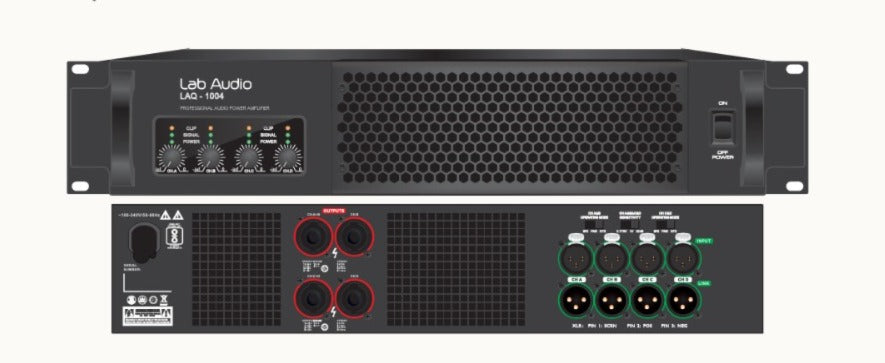 Lab Audio LAQ-1004 Professional Power Amplifier