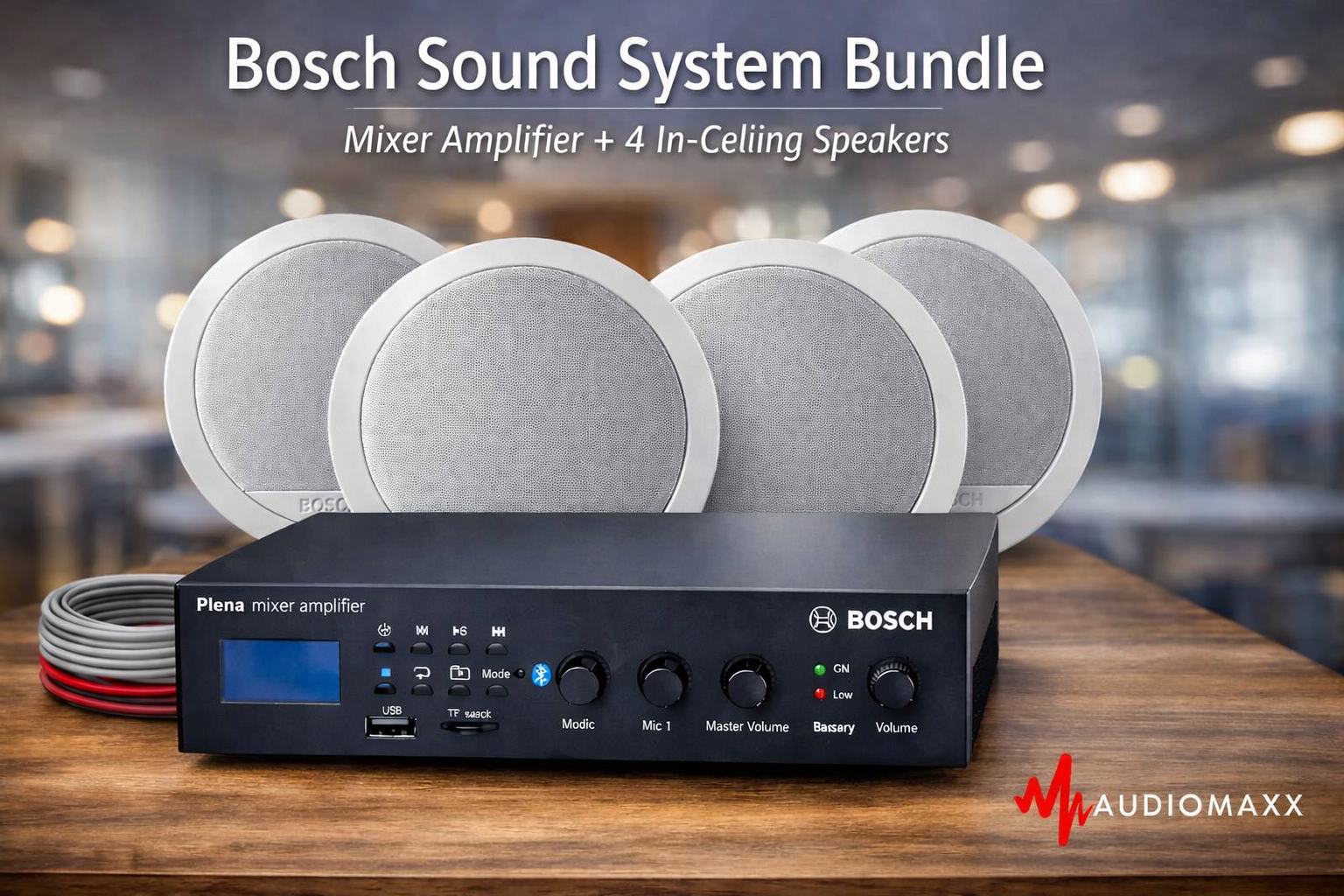 Bosch Commercial Audio Bundle – Powerful, Elegant, Ready to Perform