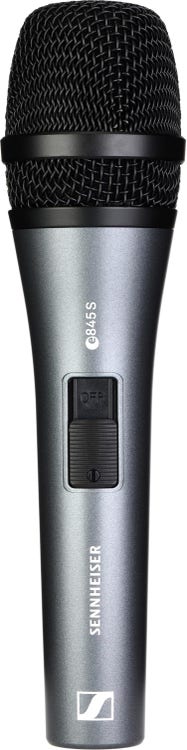 Sennheiser E845-S Supercardioid Dynamic Vocal Microphone with On/Off Switch