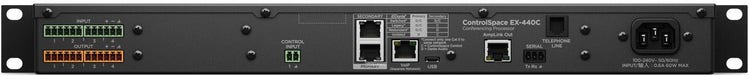 Bose ControlSpace EX440C 120-volt Conferencing Signal Processor 1RU 16 x 16 120V with VoIP, PSTN, USB, Built-in DSP, Dante Connectivity, 8-ch AEC- Each