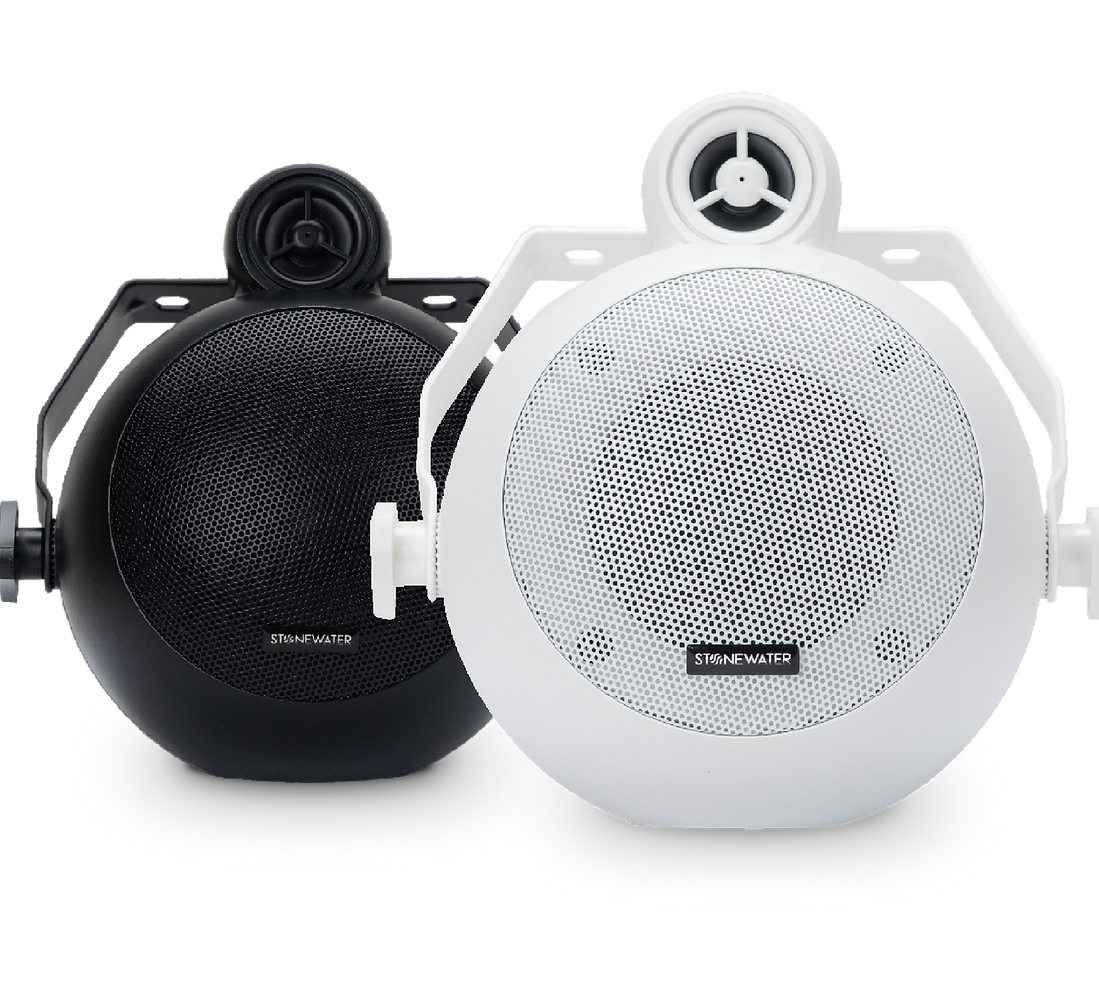 Stonewater Curve3, Compact Stylish 3", 2-Way OnWall Commercial Speakers - Pair