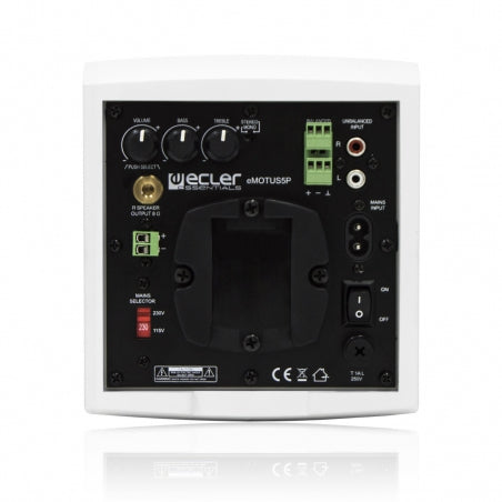 Ecler eMOTUS5PWH 5" 2-way 2x25 WRMS Powered Speaker Stereo Kit - Each