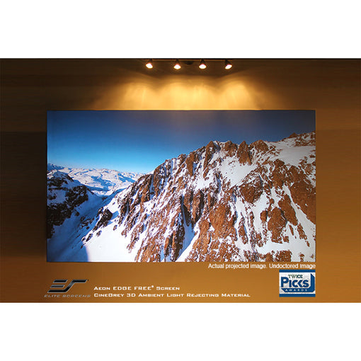 Elite ER92DHD3 - 92 Inches Sable Frame Cine Grey 3D, ALR-Ambient Light Rejection 4K/8K UHD Fixed Frame Projection Screen - (16:9