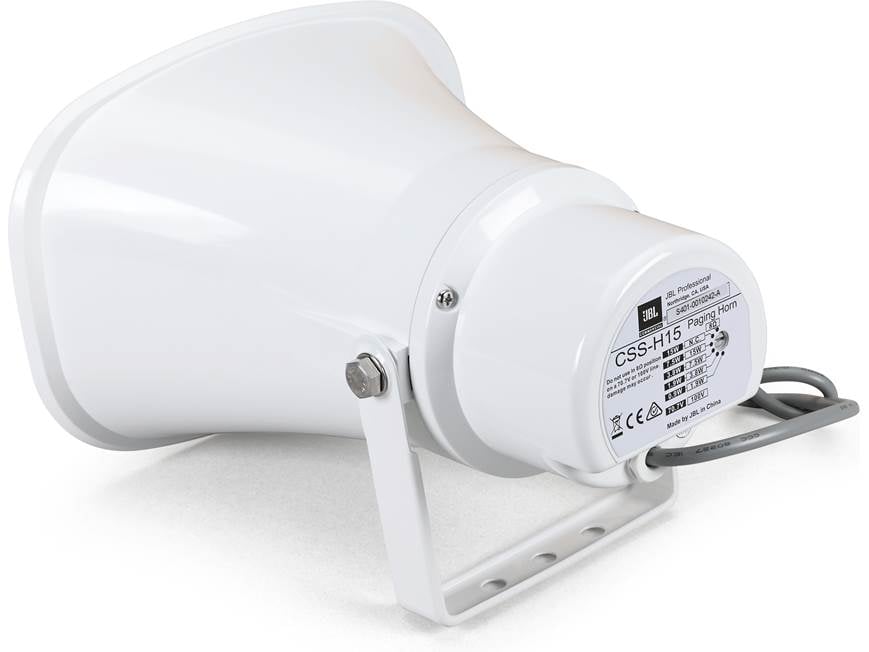 JBL CSS-H30 Weather- Resistant, Surface-mount 30-watt Paging Horn for Commercial Speaker Installations