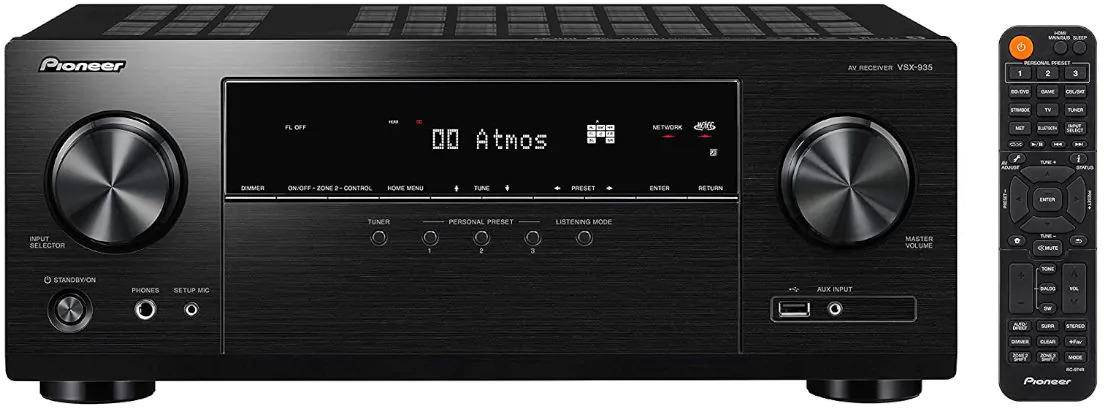 Pioneer VSX935 7.2 Ch AVR Home Theater Receiver.