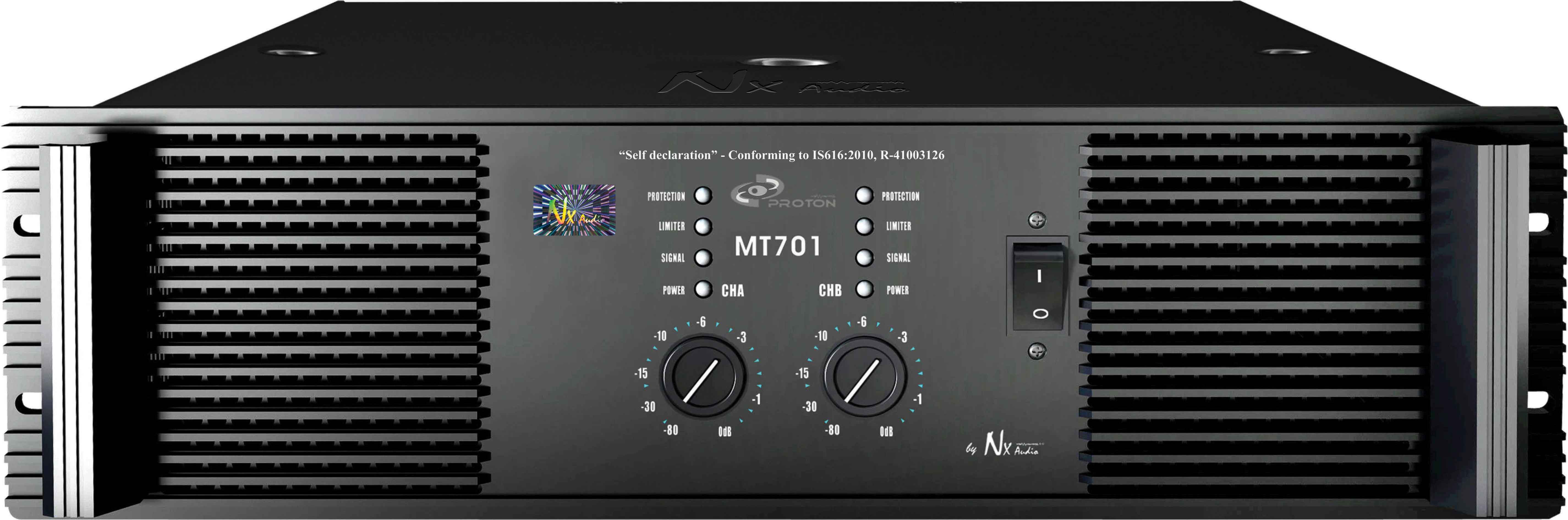 NX Audio MT-701 3200W Power Amplifier - Each