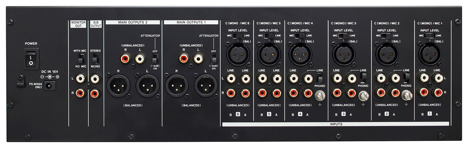 TASCAM MZ-372 Professional 7-Channel Installation Mixer with Dual Zone Outputs, Phono Support, Talkover Function, and 3U Rackmount Design for Commercial Audio Systems - Audiomaxx India