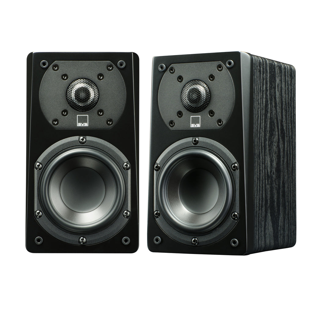 SVS Prime Satellite - Compact Satellite Speakers (Premium Black Ash) - Pair - Audiomaxx India