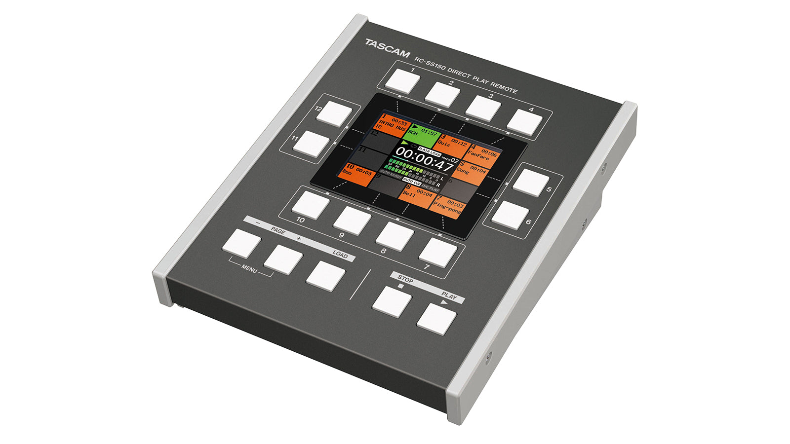 TASCAM RC-SS150 Professional Direct Play Remote Controller with 12 Flash Start Buttons and Color LCD - Audiomaxx India