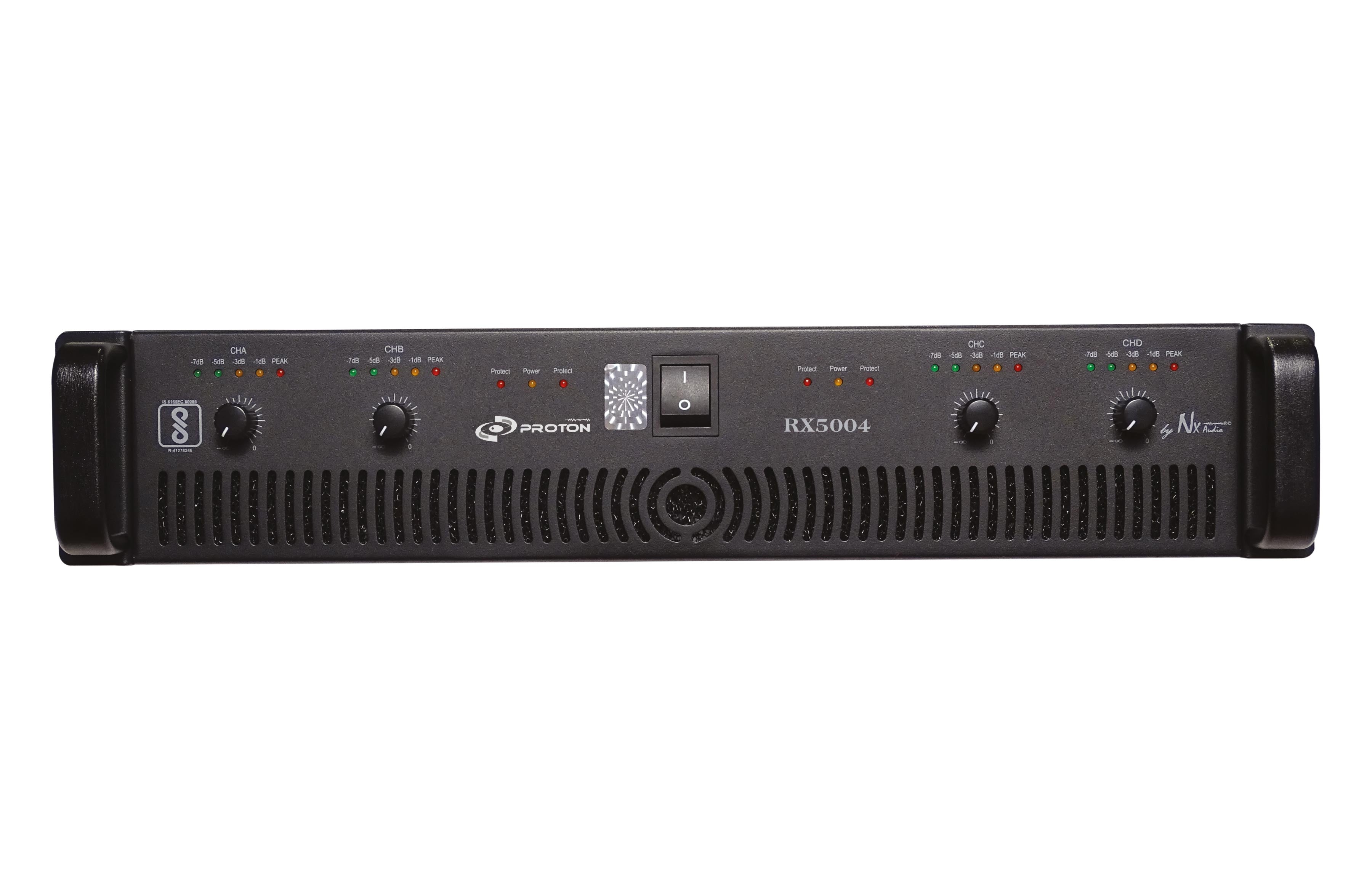 NX Audio RX5004 1000W 4-Channel Class H Power Amplifier - Each