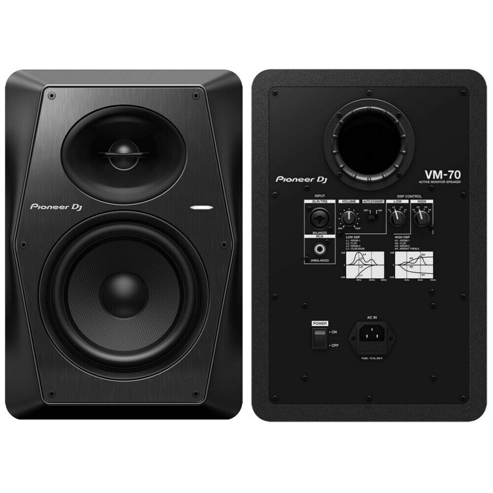 Pioneer VM70, 6.5” Powered Monitor Speaker - Pair