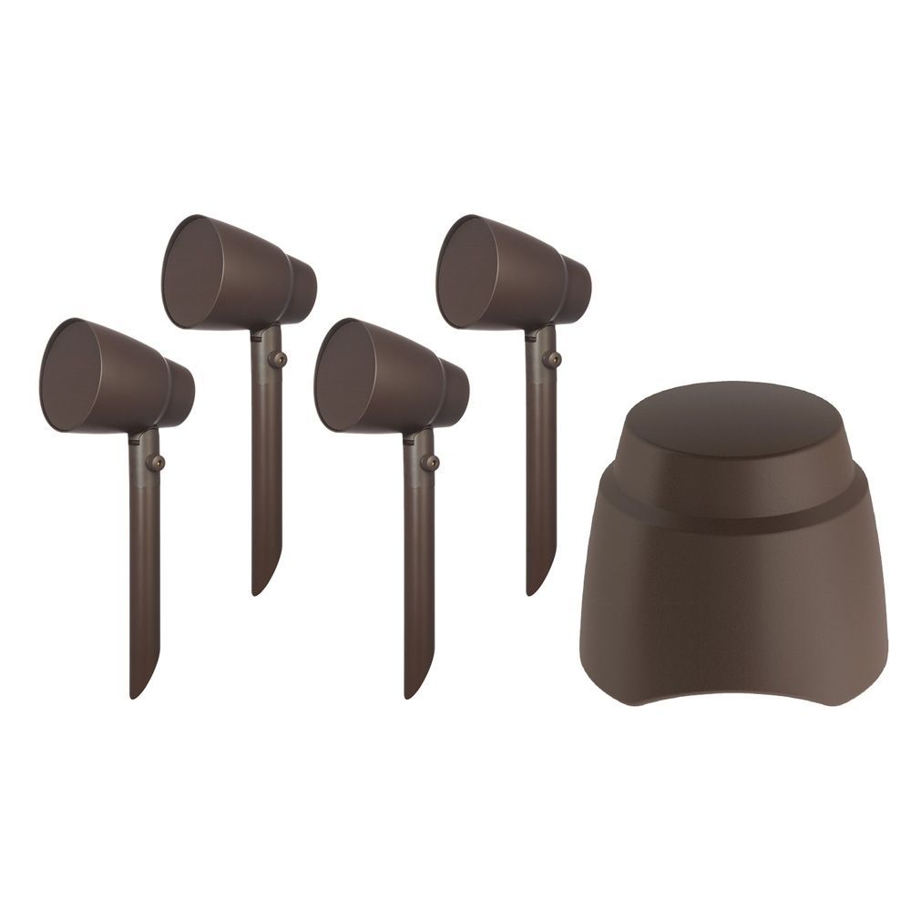 Speakercraft 4.1 KIT - HARDSCAPE SUBWOOFER 4 ” All- Weather Outdoor Speaker Kit with 8 ” Hardscape Subwoofer- Set