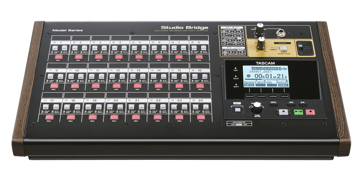 TASCAM Studio Bridge Professional 64-Channel Multitrack Recorder and USB Audio Interface with Redundant Recording - Audiomaxx India