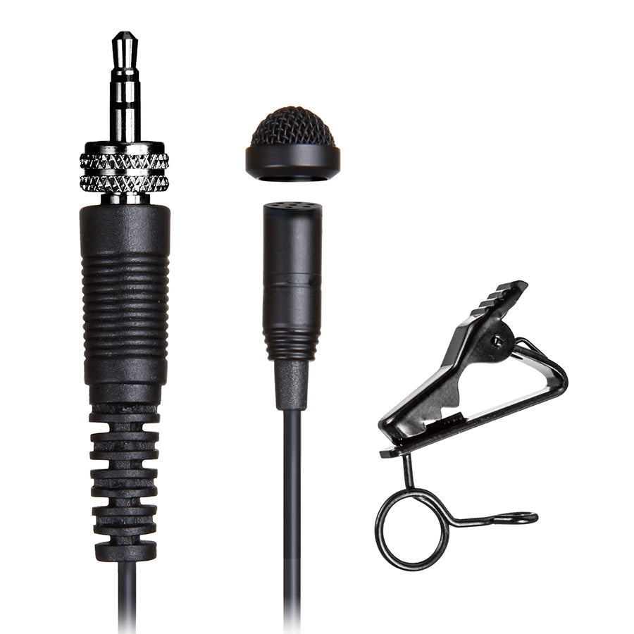 TASCAM TM-10LB Professional Lavalier Microphone with Omnidirectional Pickup and Locking Connector