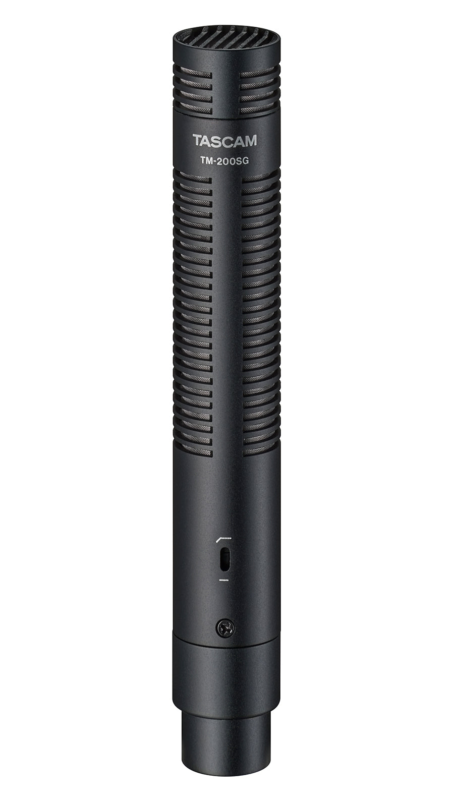 TASCAM TM-200SG Professional Shotgun Condenser Microphone with Supercardioid Pickup and Camera Mount