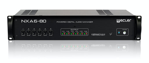 Ecler NXA6-80 6x80 WRMS DSP Class D Silent TP-NET EclerNet Digital Amplifiers