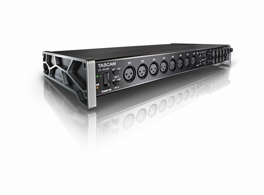 TASCAM US-16x08 Professional 16-In/8-Out USB Audio Interface with Ultra-HDDA Preamps and DSP Mixer