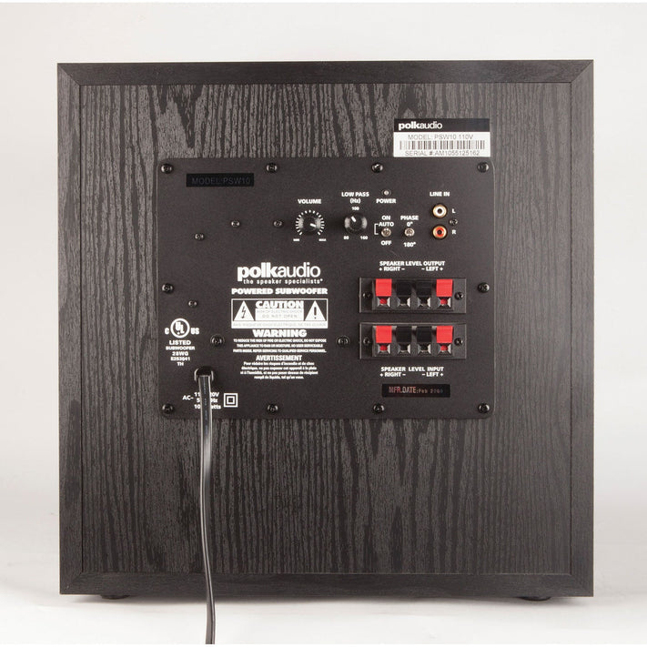 Polk Audio PSW10-Inch 100Watt Powered Subwoofer