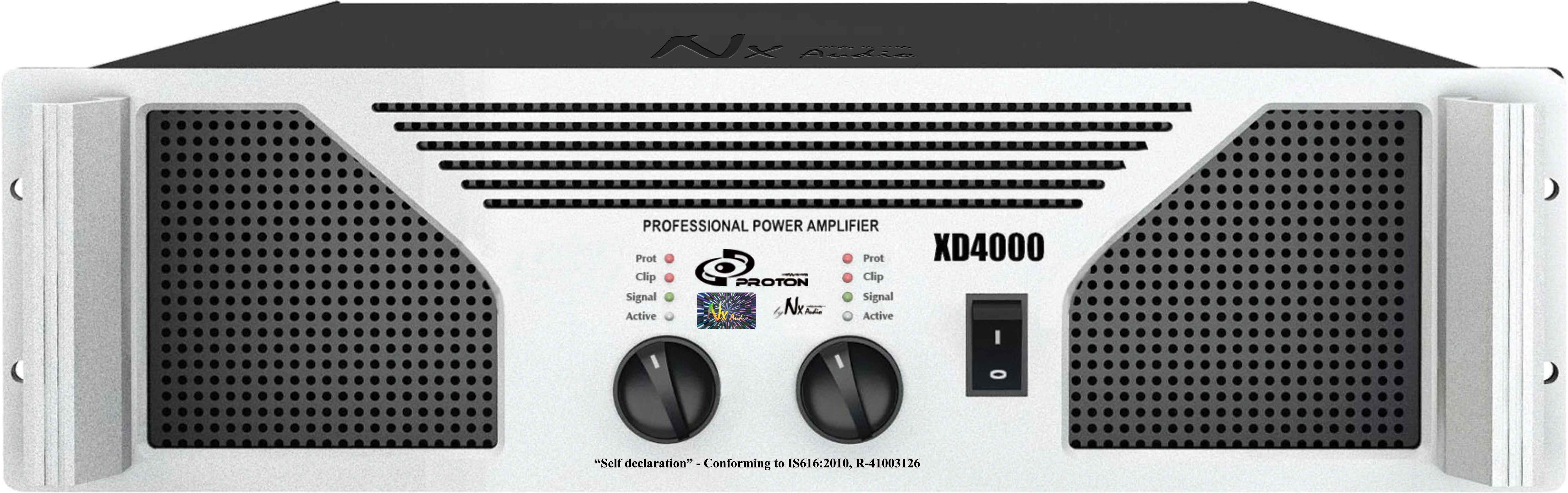 NX Audio XD4000 3200W Power Amplifier - Each