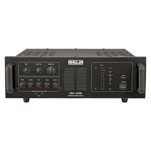 Ahuja UBA 500M  500 Watt DJ & PA Power Mixer Amplifier With 5 Band Graphic Equalize. Overload Protection - Each