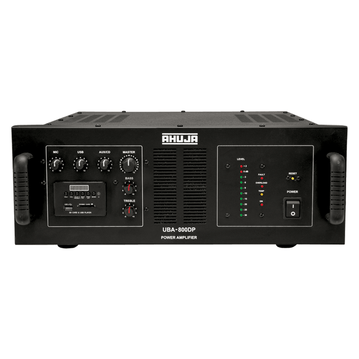 Ahuja UBA-800DP  800 Watts DJ & PA Amplifier With Built-In Digital Player - Each
