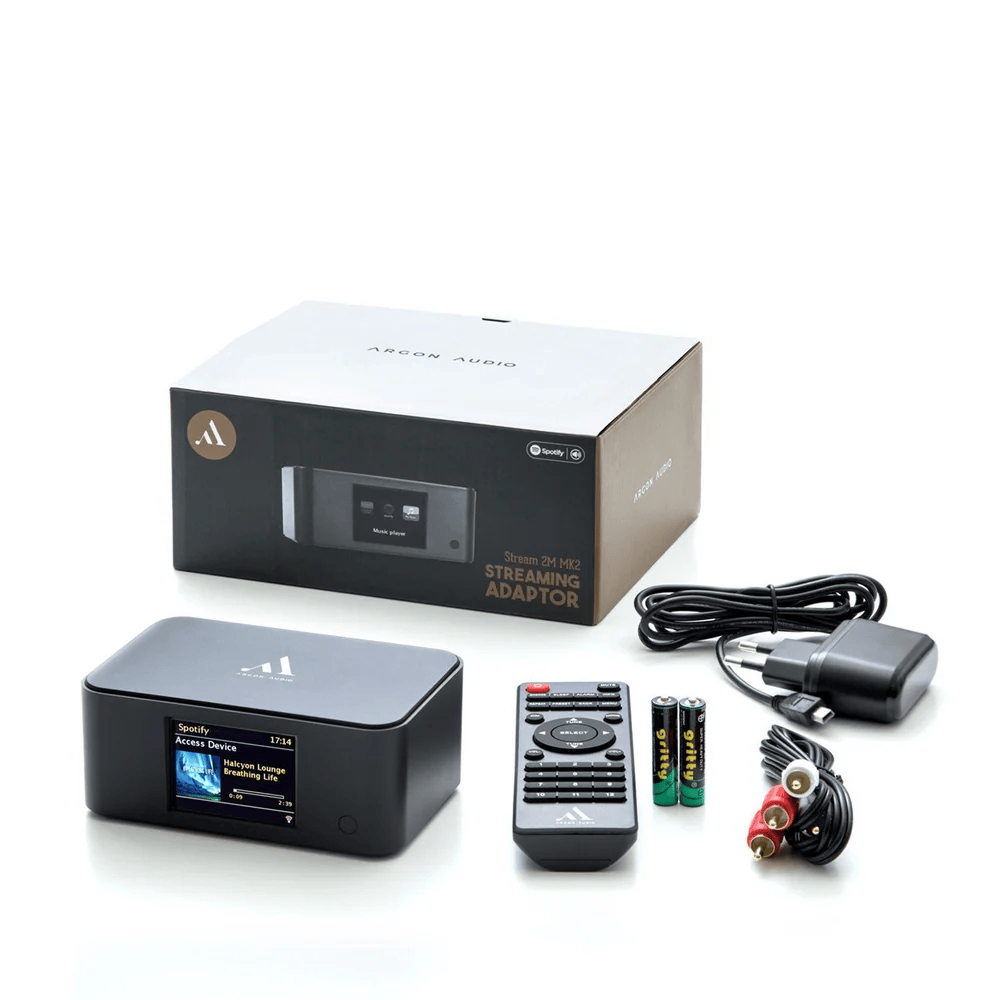 Argon Audio Stream 2 MK3 Wireless Streaming Player with Spotify Connect and Multi-Output Connectivity for High-Quality Music Streaming in Home Audio Systems - Audiomaxx India