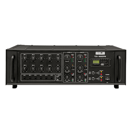 Ahuja TZA-4000DPM 400w DJ/ PA Mixer Amplifier 6 Mic, 2 Aux Inputs, 2 Zone,CD/Stereo input- Each