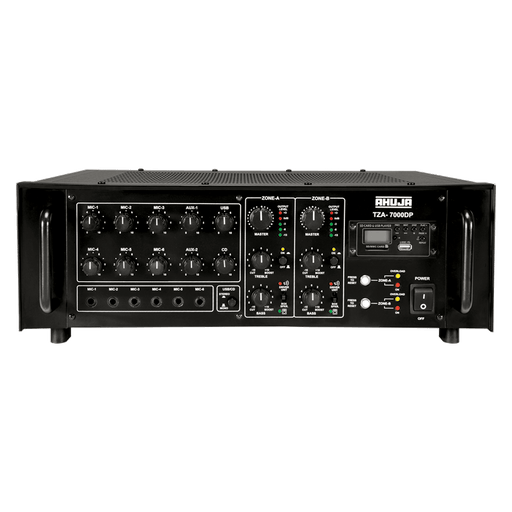 Ahuja TZA-7000DP 700W DJ/PA Mixer Amplifier With 6 Mic, 2 Aux Inputs , USB, Auto AC/DC - Each