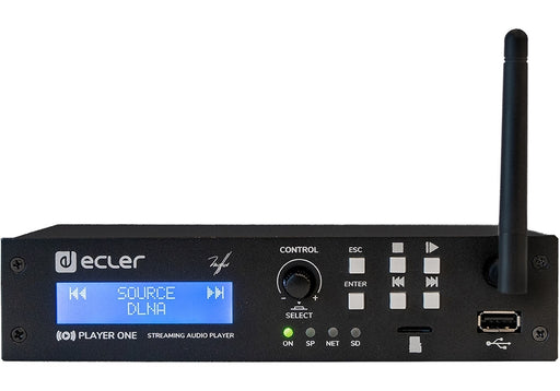 Ecler PLAYER ONE LCD Display MicroSD DLNA & Airplay Streaming