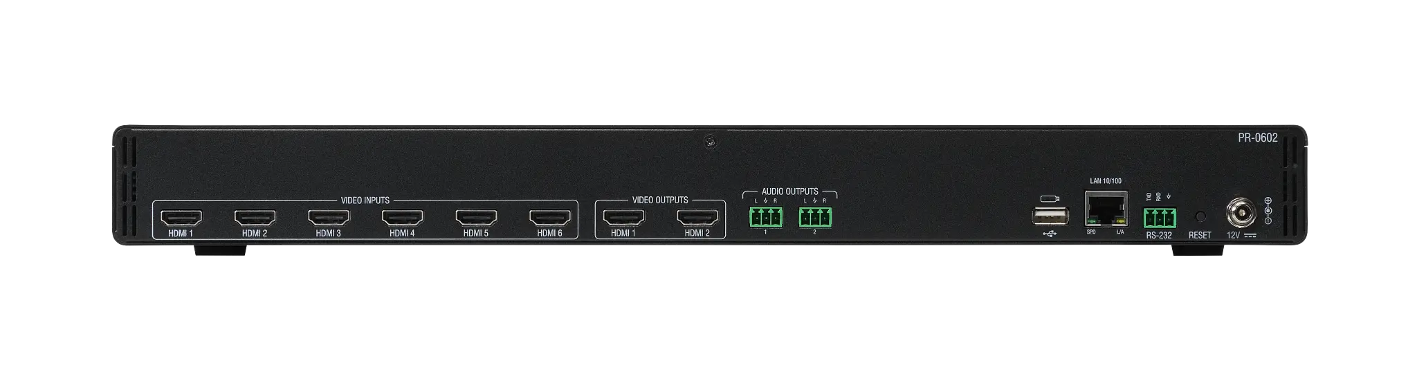 AMX PR-0602, 6X2 4K60 HDMI Switcher