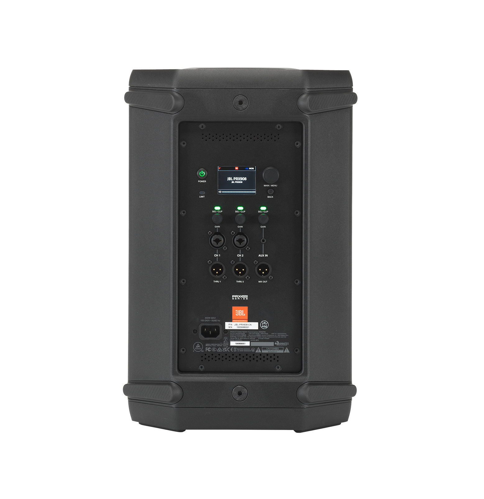 JBL PRX908 Professional 8" Powered Two-Way PA Loudspeaker With 3Ch. Mixer & Bluetooth  (Each)