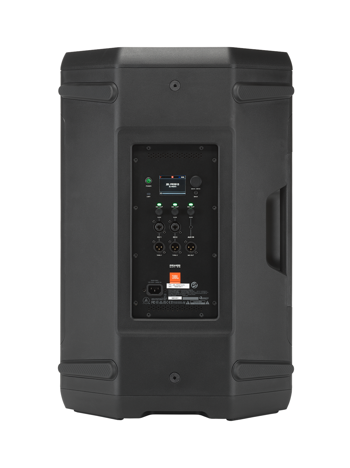 JBL PRX915 Professional 15" / 2000w Powered Two-Way PA Loudspeaker With 3Ch. Mixer and Bluetooth (Each)