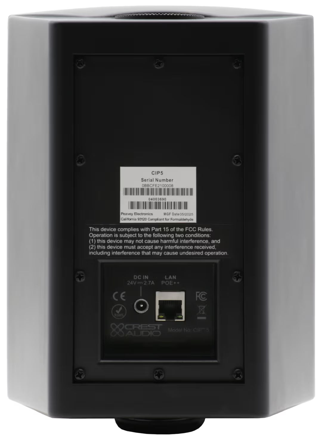 Crest Audio CIP 5 5.25-Inch PoE++ Powered Network Loudspeaker with Dante® / AES67 and Single-Cable Installation - Audiomaxx India