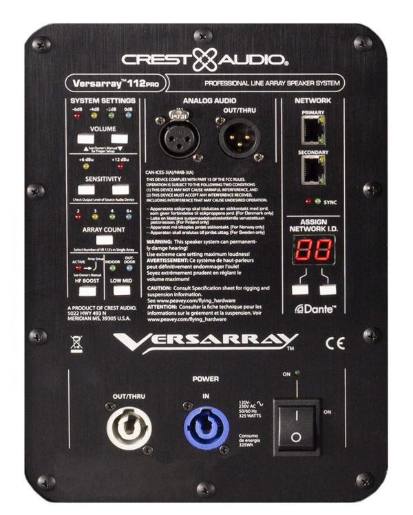 Peavey Versarray Pro 112 12-Inch Passive Line Array Loudspeaker with Ribbon HF Drivers and Constant Curvature Design - Audiomaxx India