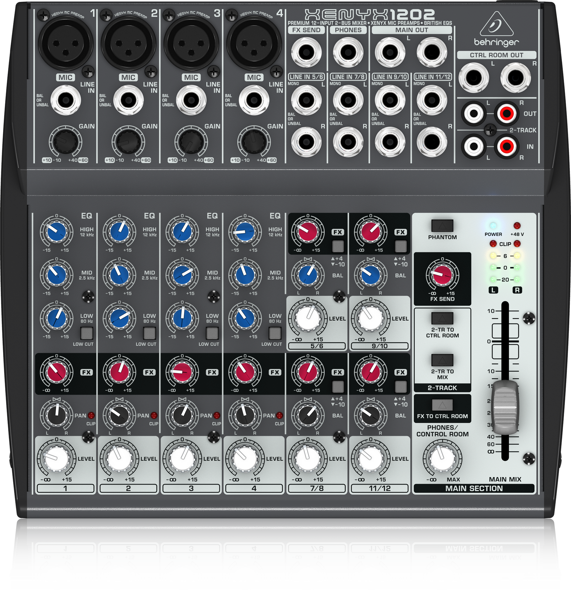 Behringer Xenyx 1202 Premium 12-Input 2-Bus Mixer with XENYX Mic Pream