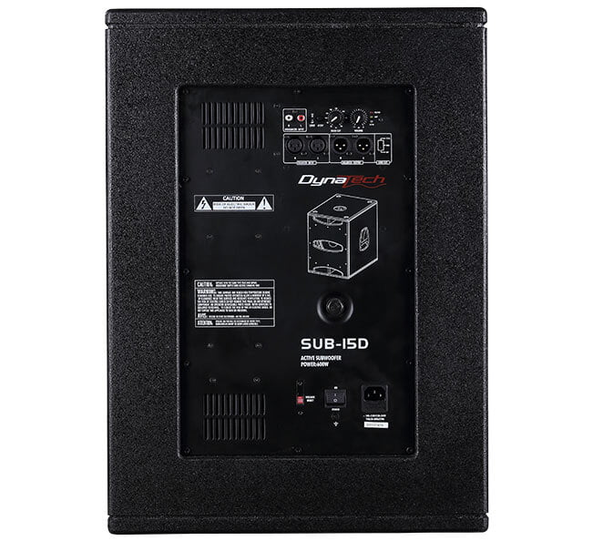 Dynatech  SUB15D  15" 600W RMS Powered Subwoofer Amp Module - Each