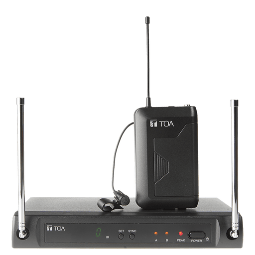 TOA WS-430 Lapel  Collar Single Channel Wireless Microphone - Set