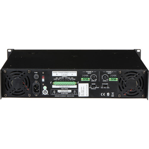 EV ElectroVoice PA2250T Dual 250 W/CH Power Amplifier - Each