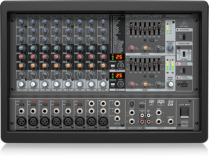 Behringer PMP1680S 1600W 10-Channel Powered Mixer with Dual Multi-FX Processor and FBQ Feedback Detection System - Each