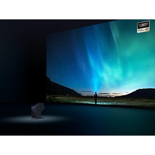 Wanbo Cube 2 Pro Portable Smart Projector – Native 1080p , 500 ANSI Lumens ,Android TV 11 , Auto Focus , 230° Gimbal Stand - Audiomaxx India