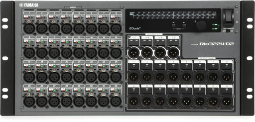 Yamaha Rio3224-D2 32-input / 24-output Dante Stage Box 32-in/16-out Digital Network Remote I/O Unit  - Each