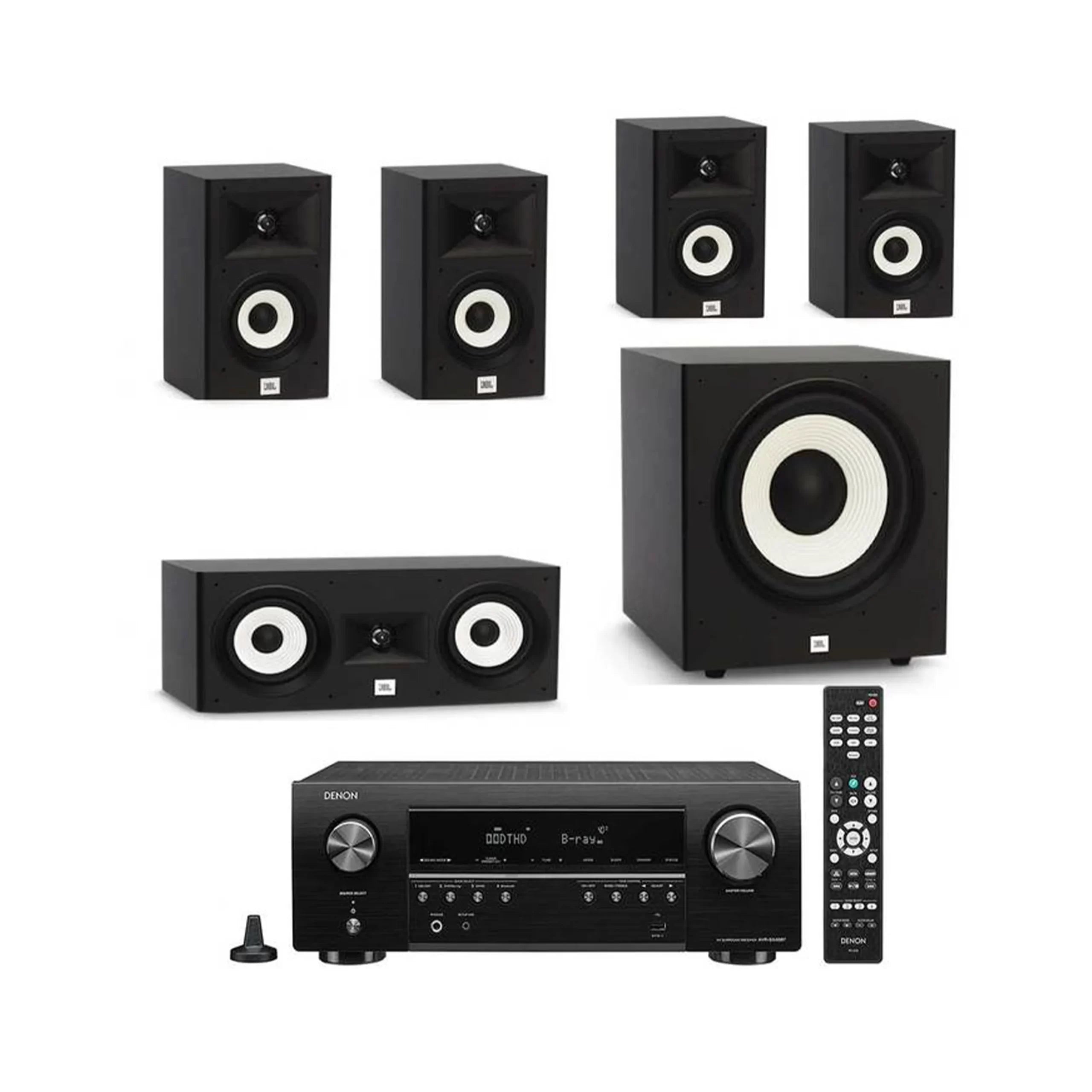 Denon x250BT Bluetooth AVR With JBL Stage Dolby Home Theater Package 5.1 Ch #AMAXXDJ5103012-1