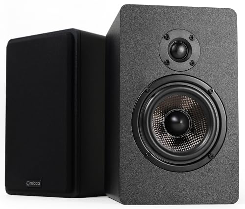 Micca MB42X G2 80W 2-Way Passive Bookshelf Speakers for Home Theater Surround Sound, Stereo - Pair