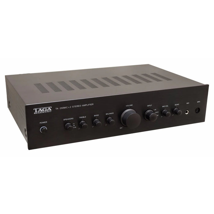 TAGA Harmony TA-250MIC V.2- CI A/B Speakers Integrated Amplifier With Built-in MIC input - Each